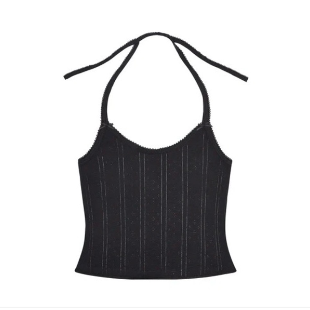 NWT Cou Cou Intimates The Halter in black size medium